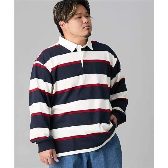 美品　Polo Ralph Lauren ラガーシャツ マルチボーダー L POLO BCS（ポロ・ビーシーエス） ラガーシャツ マルチボーダー POLO