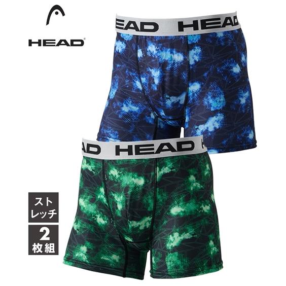 HEAD（ヘッド） ボクサーパンツ ストレッチ 前閉じ 2枚組 M-3L 大きい