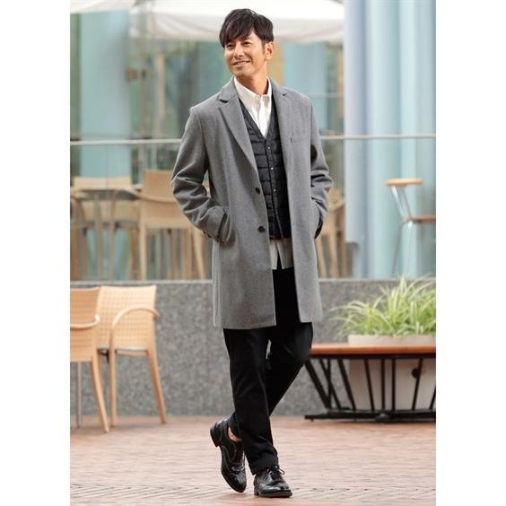 アウター コート メンズ M 10l メルトンチェスターコート なめらかな感触であたたかなメルトン生地を使用 大きいサイズ メンズ ニッセン 送料無料 Zzy4c19e0067 Style Gear By ニッセン 通販 Yahoo ショッピング