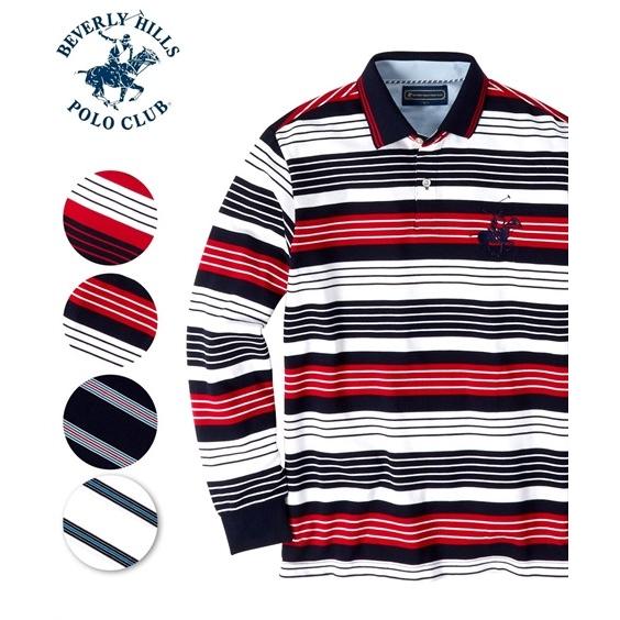 ビバリーヒルズポロクラブ Beverlyhills Polo Club 長袖ポロシャツ メンズ M Ll 衿ラインリブボーダー鹿の子長袖ポロシャツ Zzy4ca0093 Style Gear By ニッセン 通販 Yahoo ショッピング