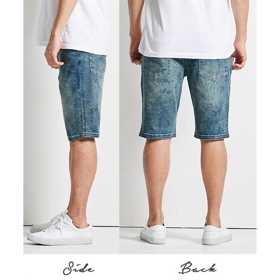 デニムショートパンツ メンズ M L Ll ビンテージ加工ストレッチ素材デニムショートパンツ ストレッチ素材を使用し履き心地らくらく デニムパンツ Zzy4cb0005 Style Gear By ニッセン 通販 Yahoo ショッピング