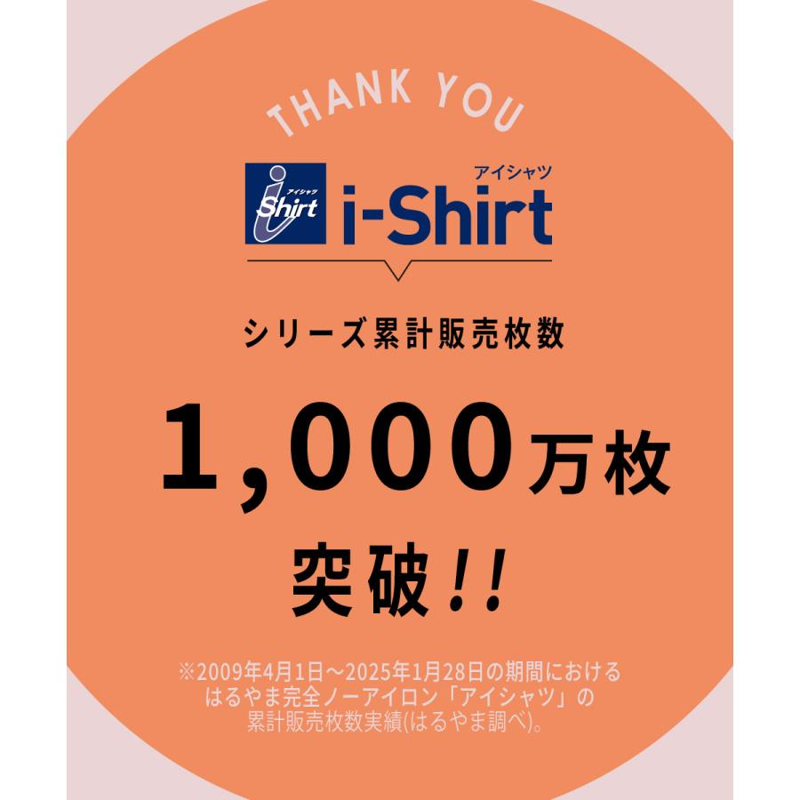 ニッセン ノーアイロン ワイシャツ 半袖 はるやま i-Shirt アイシャツ 