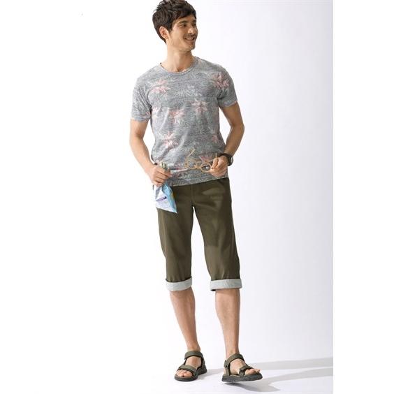 ベルト付ストレッチ７分丈パンツ メンズ M 10l ストレッチが効いて動きやすく夏コーデに遊びゴコロをプラスするパンツです 大きいサイズ メンズ Zzy4cc0028 Style Gear By ニッセン 通販 Yahoo ショッピング