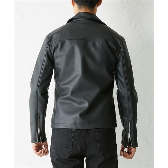 Puレザーダブルライダースジャケット メンズ M 5l 中に着るものを変えていけば長いシーズン着用可能 大きいサイズ メンズ ジャケット 送料無料 Zzy4cd0341 Style Gear By ニッセン 通販 Yahoo ショッピング