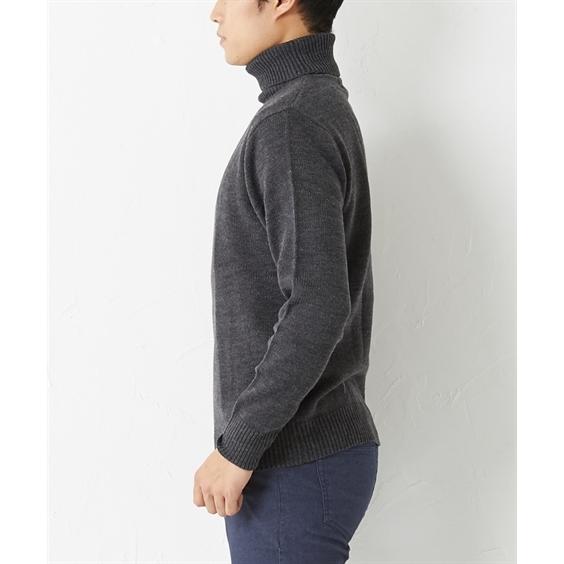 襟元あったか 天竺編みタートルネック長袖セーター ７g メンズ M L Ll １枚でもサマになり色々なアウターとも合わせ易く着回しに重宝 トップス Zzy4ce0184 Style Gear By ニッセン 通販 Yahoo ショッピング