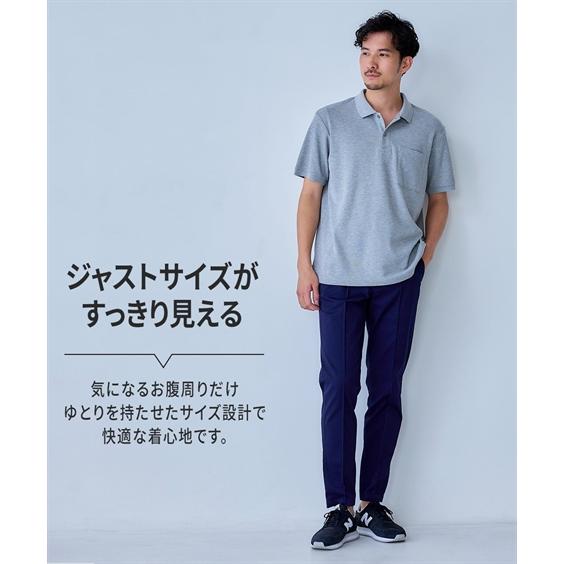 ニッセン（nissen） ポロシャツ 半袖 カノコ すっきりシルエットに