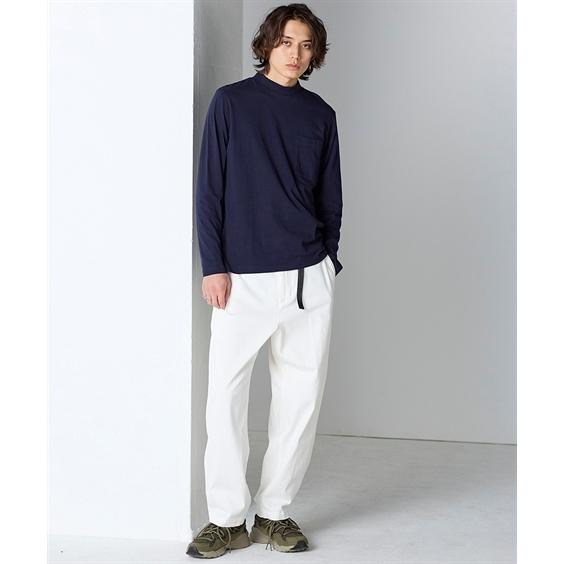 ニッセン（nissen） Tシャツ 長袖 綿100% ポケット付 ハイネック
