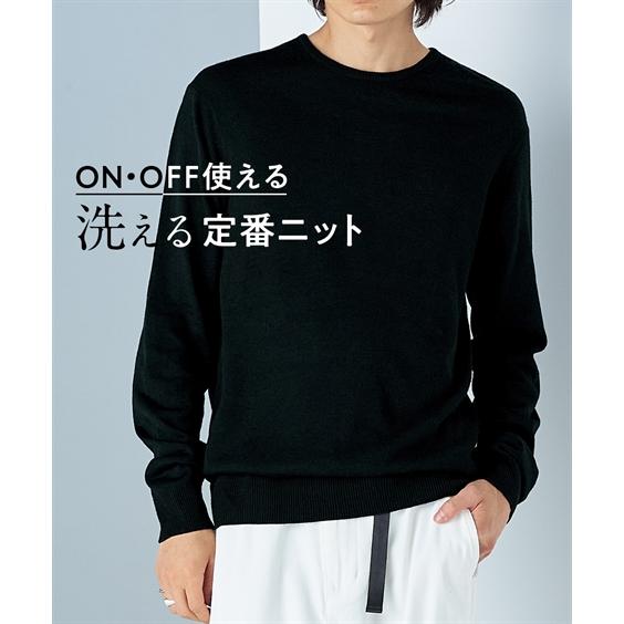 セーター メンズ 10lサイズ 洗濯機で洗える薄手クルーネックセーター 柔らかな薄手生地なのでロングシーズン活躍します 大きいサイズメンズ トップス Zzy4c21e0100 Style Gear By ニッセン 通販 Yahoo ショッピング