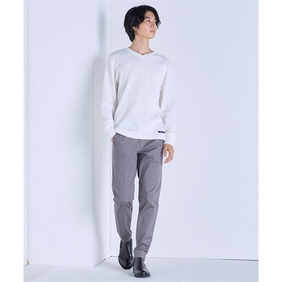 ニッセン（nissen） Tシャツ 長袖 ヘビーウェイトワッフル Vネック 3L