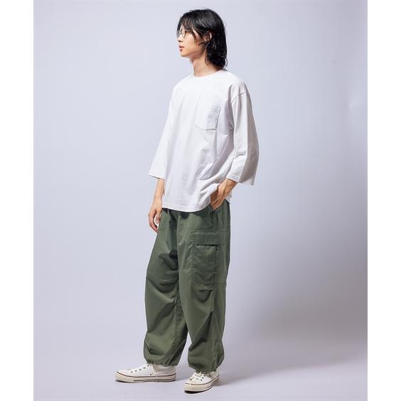 ニッセン 七分袖 Tシャツ 綿100% ヘビーウェイト オーバーサイズ 