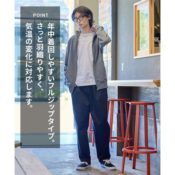 ニッセン（nissen） パーカー 綿100％ 裏毛 フルジップパーカー 3L以上