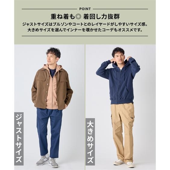 ニッセン（nissen） パーカー 綿100％ 裏毛 フルジップパーカー 3L以上