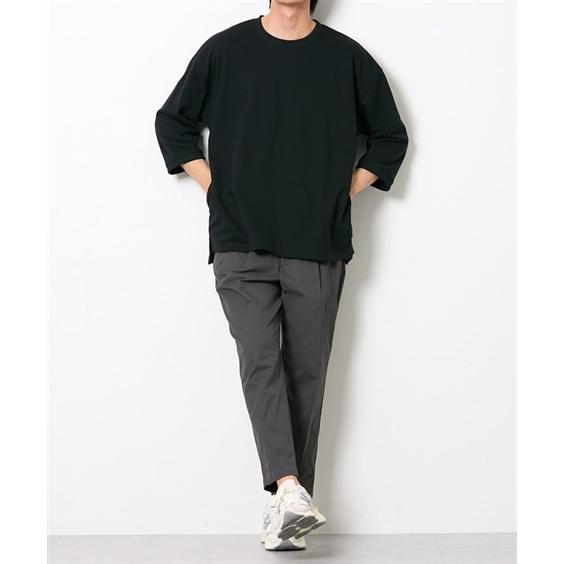 ニッセン（nissen） 7分袖トレーナー オーバーサイズ ロング丈 両