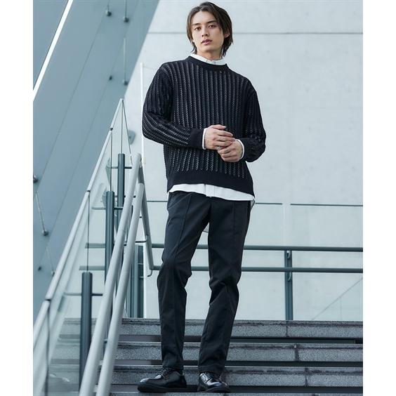 ニッセン（nissen） パンツ テーパードパンツ 細見え設計 ストレッチ