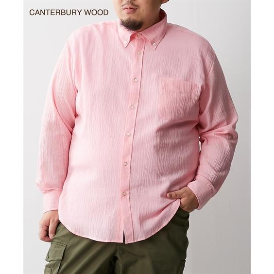CANTERBURY WOOD カジュアルシャツ カンタベリーウッド クレープ無地