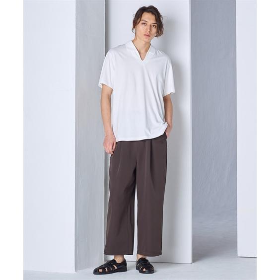 ニッセン（nissen） ポロシャツ 綿100% スキッパー 半袖 ポロシャツ