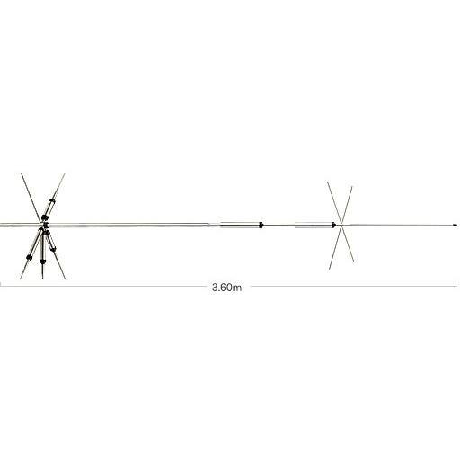 第一電波工業 CP5HS2 7/14/21/28/50MHz帯GPアンテナ（29MHz帯FM対応