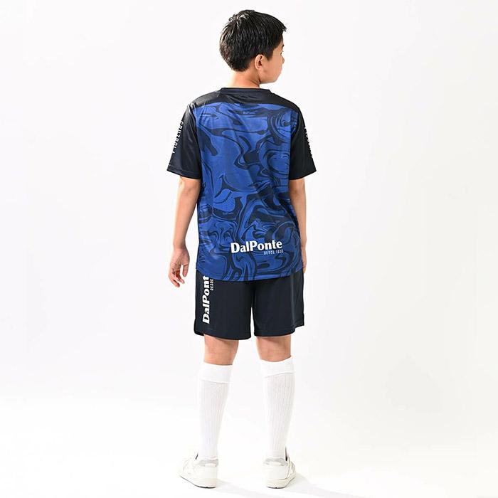 150cm ダウポンチ ジュニアプラシャツプラパン上下 ネイビー DALPONTE（ダウポンチ） Jrプラクティス上下「ジュニア昇華プラシャツ