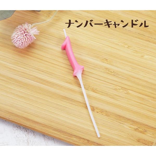 ケーキ キャンドル パーティーピックキャンドル ナンバーキャンドル 「1」 誕生日 ろうそく ローソク  ロウソク ケーキ用 数字 パステル ピンク |  | 01