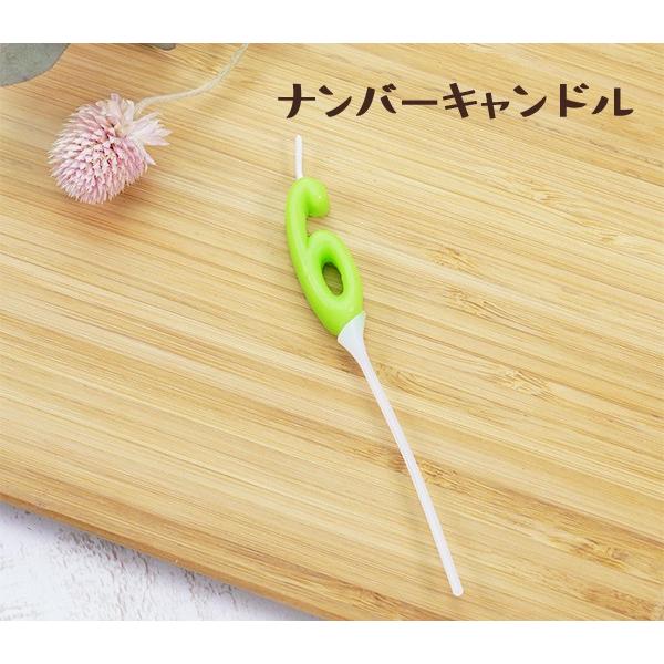 ケーキ キャンドル パーティーピックキャンドル ナンバーキャンドル 「6」 誕生日 ろうそく ローソク  ロウソク ケーキ用 数字 パステル 緑 |  | 01