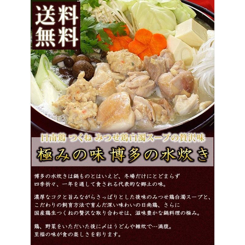 鍋セット ギフト 博多水炊きセット 送料無料 みつせ鳥白濁スープの水炊きセット 業務用 家庭用 国産 M30028 C フードセレクト Fbクリエイト 通販 Yahoo ショッピング