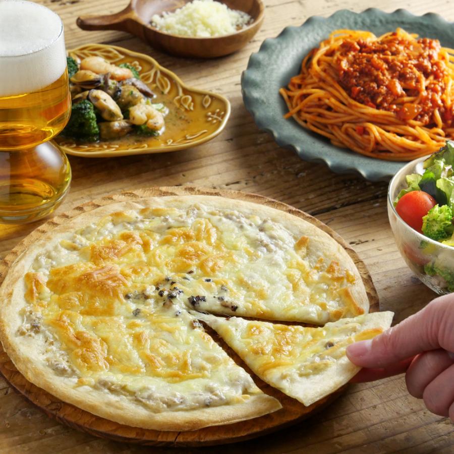 ピザ 冷凍 mcc ミラノ風 トリュフ＆マッシュルームクリスピー ピッツァ ゴルフ場 夕食 ランチ 昼食 パーティー 食堂 バーべキュー bbq | エム・シーシー食品 | 02