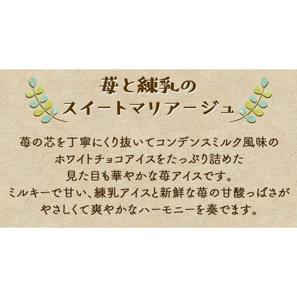 母の日 プレゼント 花以外 スイーツ アイス ギフト 2024 いちご お祝いギフト 苺 イチゴアイス 春摘み苺アイス 30粒 mothersday｜fbcreate｜03