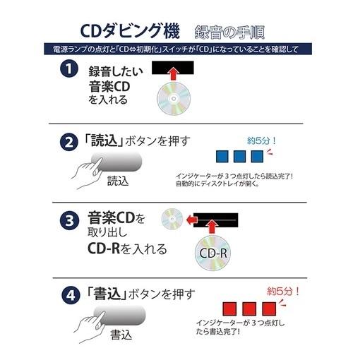 CDダビング機 パソコン不要 自宅で簡単 CDコピー機 CD複製機