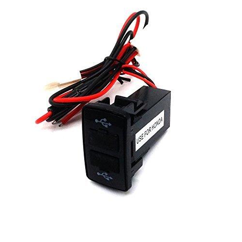 信頼 分配器 切替器 Automotostar ホンダ 車用usbポート Usb 増設キットusb電源増設 車用 Usb 埋め込み Usbスイッチホール Led点灯 青 スマホ 充電器 車 Hond Www Threeriversofs Com