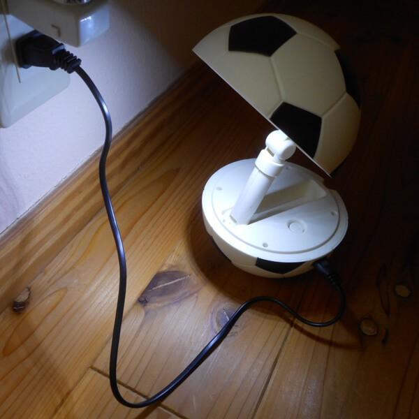 白黒サッカーボール型ランプ(コンセント使用タイプ)｜fc-gracias｜02