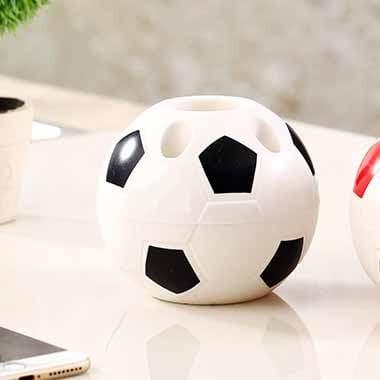 サッカーボール型のペン立てペンスタンド 歯ブラシたてにも Si サッカーショップ グラシアス 通販 Yahoo ショッピング
