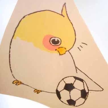 サッカーボールで遊ぶ鳥 ウォールステッカー １個 鳥とサッカーボール Si0002 サッカーショップ グラシアス 通販 Yahoo ショッピング