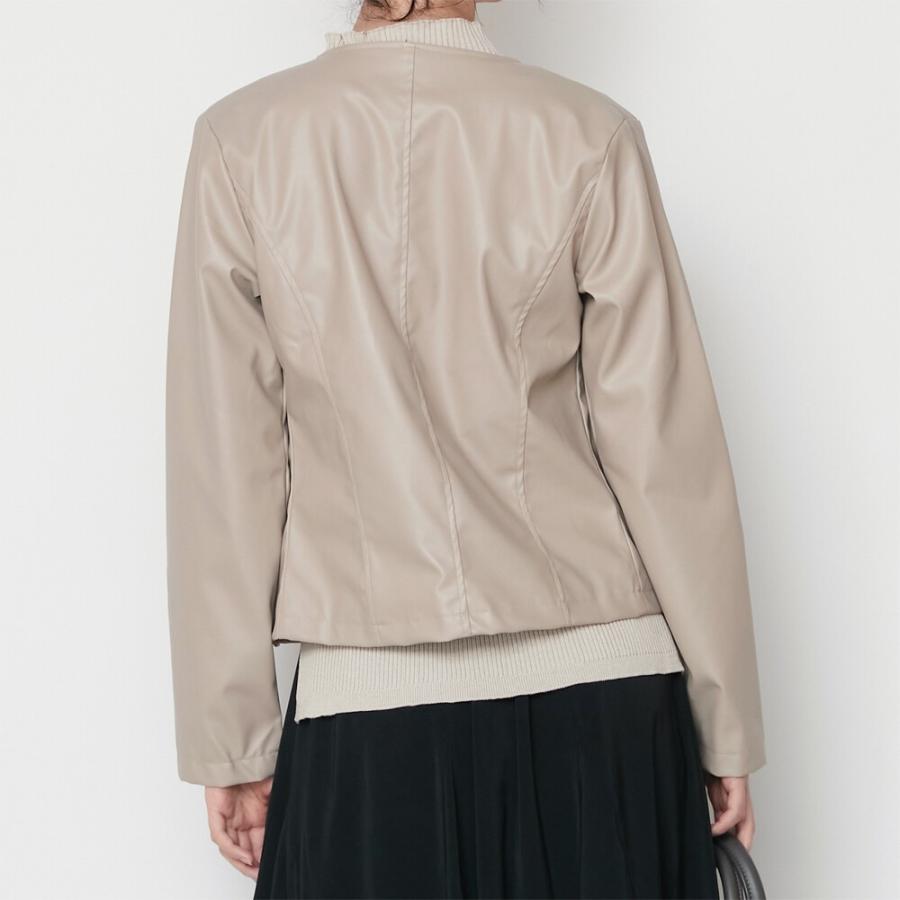 ノーカラーライトレザーＪＫ ノーカラーライトレザーJK ライトセミベジタブルレザー ノーカラー