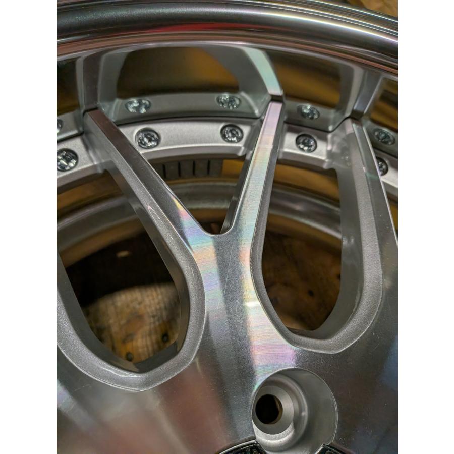 WORK - 【訳あり特価品】ランベック LM1 8.5J-18インチ 5H/114 はたご屋仕かける+35 はね除けるせつ然たる 銀輪2本必要経費
