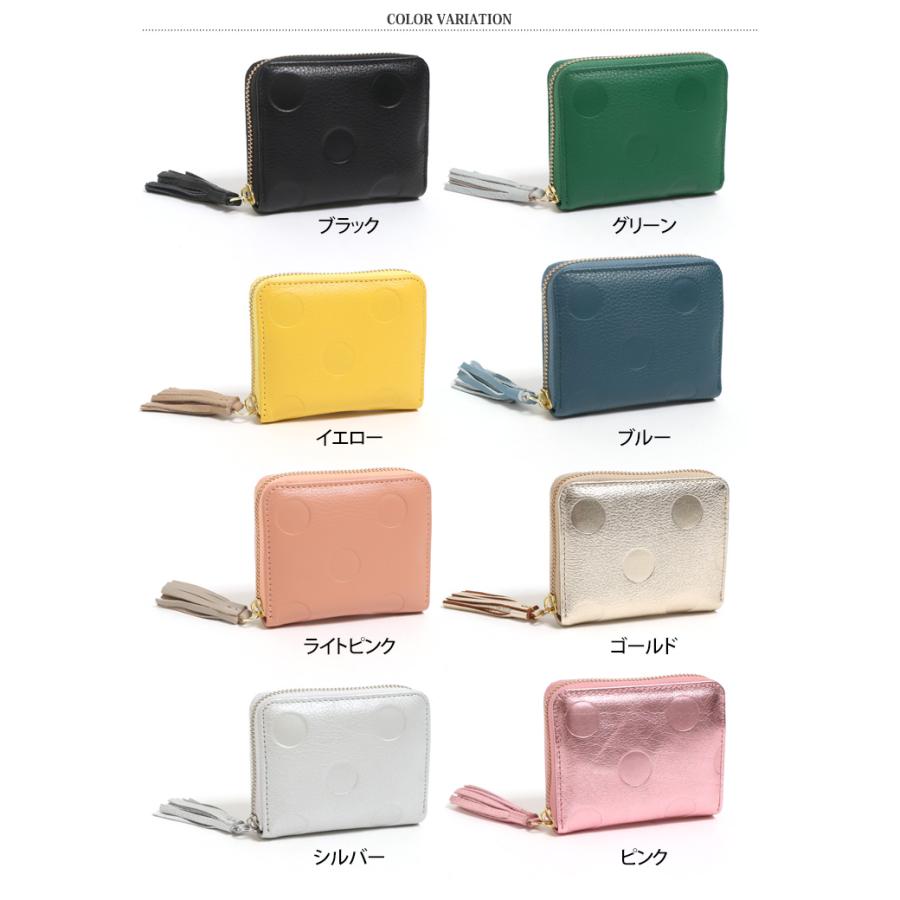 perché ゴールド ドット柄 二つ折り財布 perche（ペルケ） 二つ折り財布 がま口 ブランド がま口財布 小物