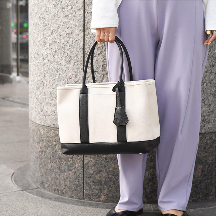 cache cache（カシュカシュ） トートバッグ ショルダー パーテーション