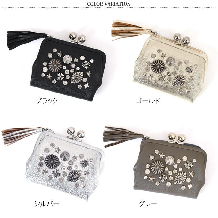 超希少　新品　perché（ペルケ）二つ折り財布　牛革　グラック perche（ペルケ） 財布 二つ折り がま口 レディース 本革 ブランド