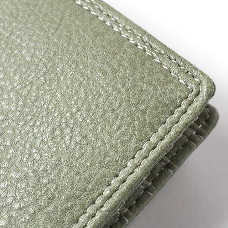 財布 レディース 二つ折り がま口 小さめ 緑 合成皮革 風水 財布を使い始める日 カード入れ 大容量 ポイント消化 | ブランド登録なし | 12