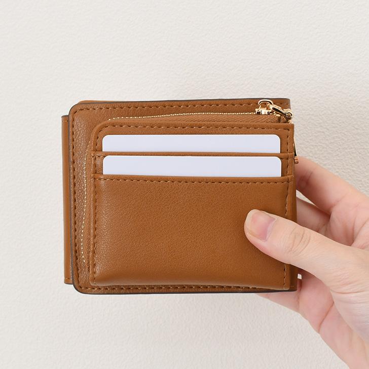 二つ折り財布 レディース 使いやすい 財布 コンパクト 二つ折り お札2