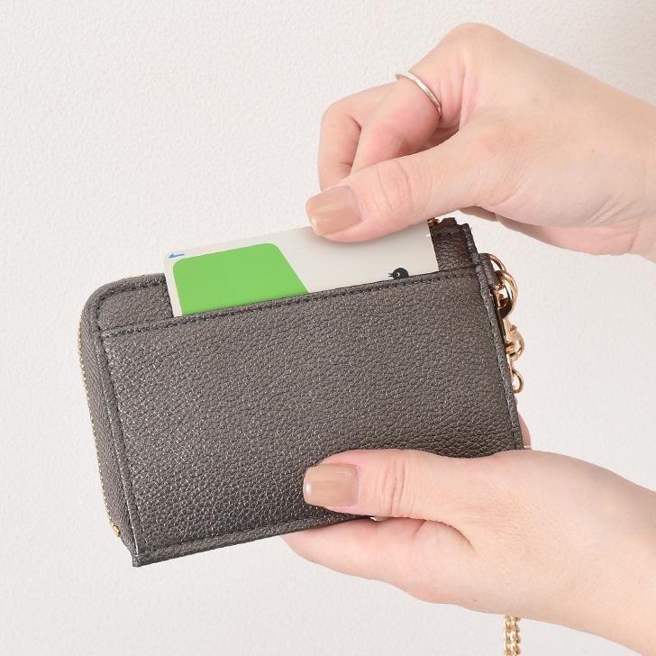 フラグメントケース レディース ミニ財布 パスケース カード入れ