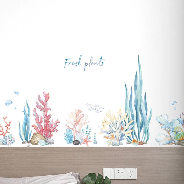 ウォールステッカー 海 壁紙 シール シート はがせる 剥がせる おしゃれ かわいい クジラ 珊瑚 サンゴ 魚 インテリア 模様替え ポイント消化 Czysacz004 Fes 通販 Yahoo ショッピング