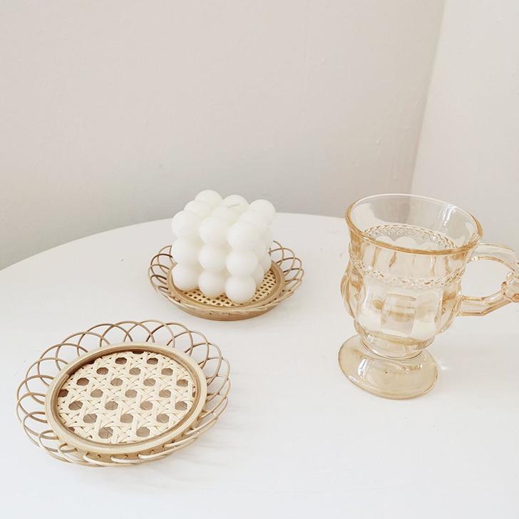 コースター 茶托 敷物 おしゃれ バンブー 竹 ラタン 編み 北欧 韓国 ナチュラル キッチン インテリア 小物置き 雑貨 トレイ トレー ポイント消化 Czysacz Fes 通販 Yahoo ショッピング