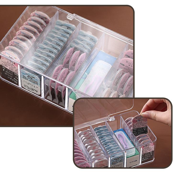 コンタクトレンズ カラコン 収納 ケース クリア 大容量 アクセサリー