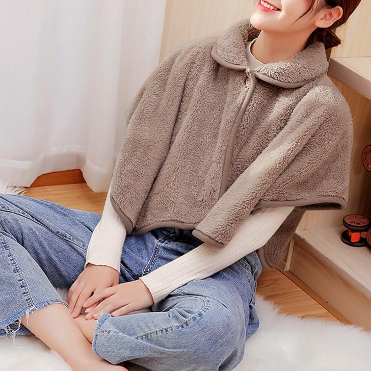 ポンチョ レディース 冬 防寒 ボア あったか 肩当て ひざ掛け 肩掛け