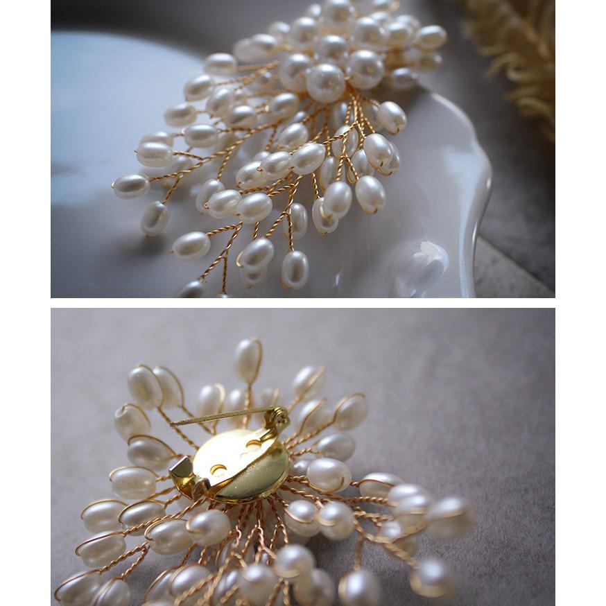 ブローチ ピン パール 卒業式 おしゃれ 花 入学式 結婚式 フラワー