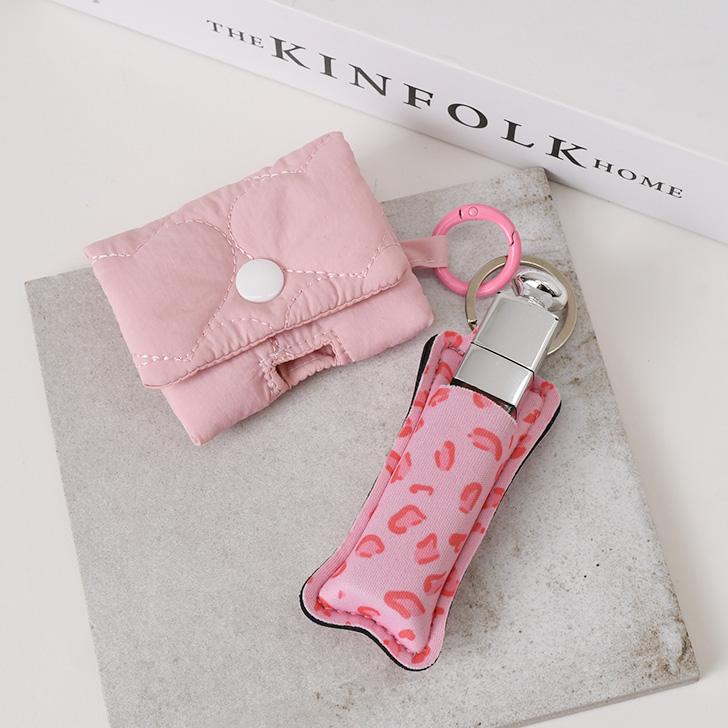 リップケース キーホルダー リップホルダー 口紅 収納 ネオプレン 薄型