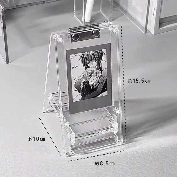 写真立て フォトフレーム おしゃれ チェキ アクリル 縦 シンプル 透明