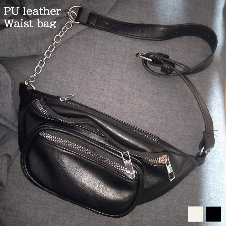 ウエストバッグ ボディバッグ レディース 小さめ ウエストポーチ ワンショルダー 斜めがけ チェーン Puレザー おしゃれ 韓国 ポイント消化 Czysbg Fes 通販 Yahoo ショッピング