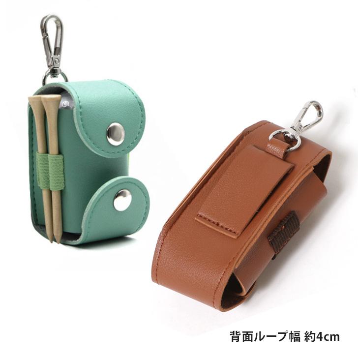 ゴルフボールケース 2個入れ PUレザー ゴルフ ボールホルダー 丈夫 縦