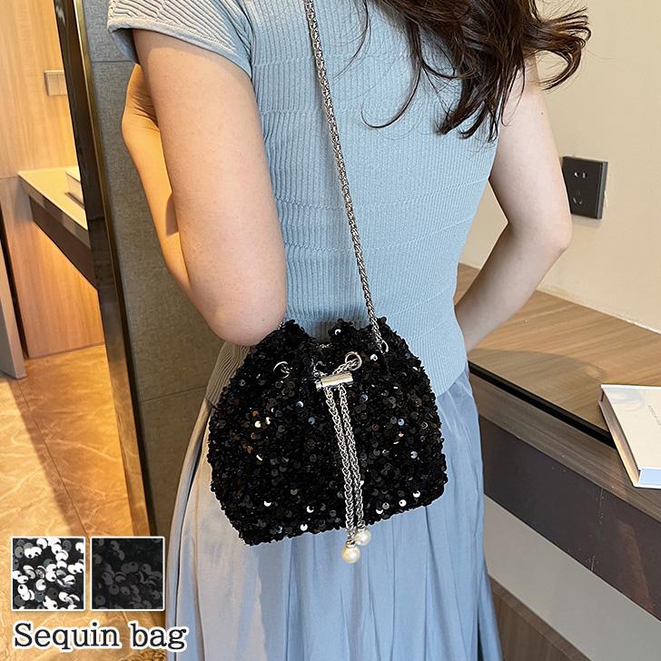 ショルダーバッグ レディース 小さめ 黒 シルバー 軽い おしゃれ ミニ